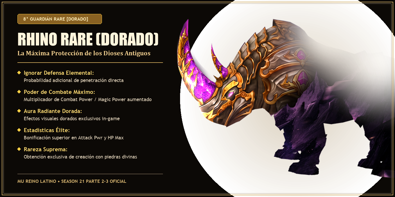 Rhino Rare Dorado